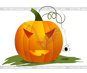 Halloween pumpkin - stock vector clipart