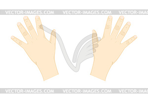 Child`s hands - vector EPS clipart