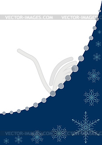 Frame with snowflakes - vector clipart