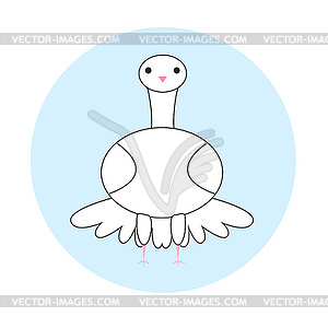 Carto pigeon - royalty-free vector image