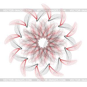 Абстрактный цветочный дизайн - клипарт в векторном формате