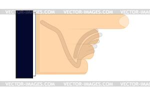 Index finger pointing - vector EPS clipart