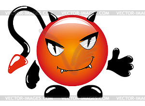 Cartoon little demon - vector image