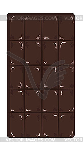 Bar of chocolate - vector clipart