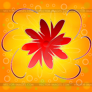 Abstract flower - vector image