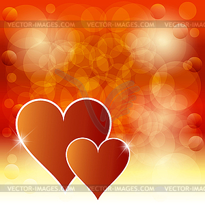 Valentines day design background - vector clip art