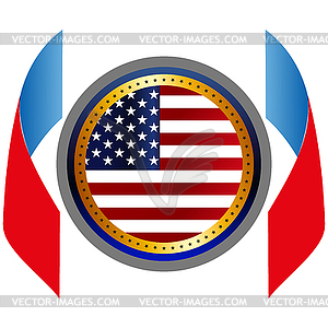 American flag for independence day - vector EPS clipart