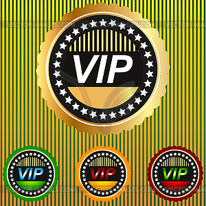 VIP shiny emblem - vector image