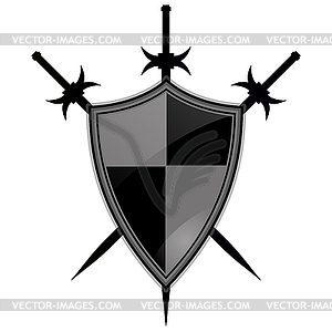 Значок Templar Shield - векторное изображение клипарта