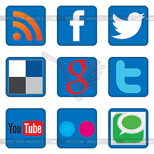 Social Media Icons s - vector image