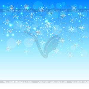 Christmas background solar situation snowflakes - vector clip art