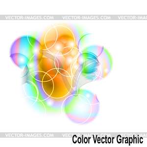 Абстрактная цветная графическая современная форма - векторное графическое изображение