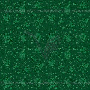 St Patricks Day greeting card background - vector image