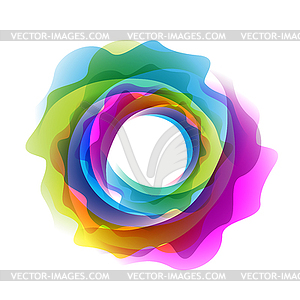 Geometrical colorful abstract circle .  - vector EPS clipart