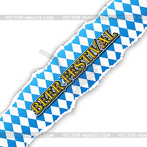 Banner for Oktoberfest festival - vector clip art