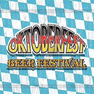 Vintage styled emblem for Oktoberfest festival - vector clip art