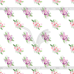 Summer flower composition - vector image