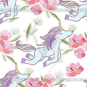 Retro style with flowers and animal - vector image