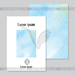 Art of watercolor stains of paint - vector clipart