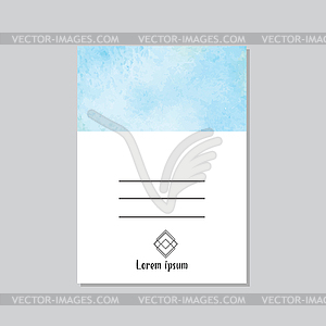 Art of watercolor stains of paint - royalty-free vector image