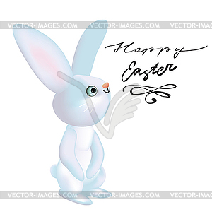 Greeting card Happy Easter - vector image