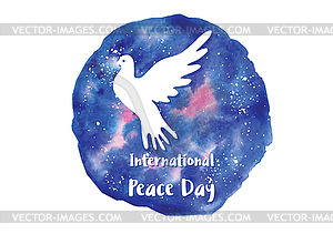 Праздничные поздравления Международный день мира - клипарт в векторном виде