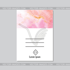 Art of watercolor stains of paint - vector image