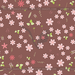 Vintage romantic trendy seamless pattern - royalty-free vector clipart