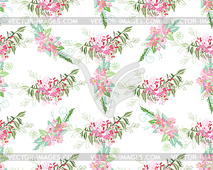 Summer flower composition - vector clipart