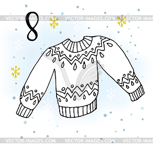 Advent Calendar for Christmas Waiting - color vector clipart