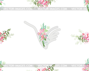 Summer flower composition - vector clipart