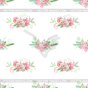 Summer flower composition - vector clipart