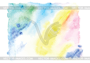 Abstract colorful watercolor background - vector clip art