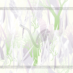 Military camouflage texture with trees, branches, - vector image