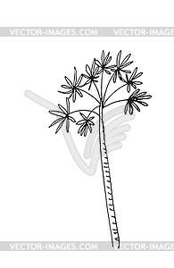 Бесшовный паттерн с пальмами - векторизованное изображение