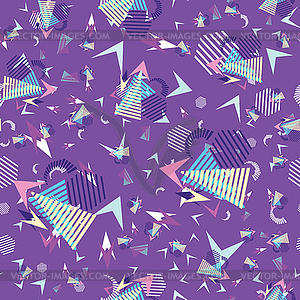 Funny pattern, memphis style - vector image