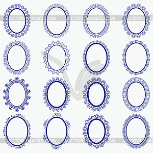 Elegant Lace Borders Frames laser cut - vector image