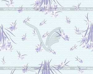 Floral narcissus retro vintage background - vector image