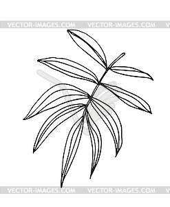 Hand-drawn sketch of plant - vector clip art