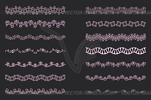 Elegant Lace Borders Frames Laser Cut, Picture - vector clipart