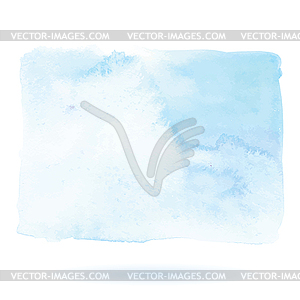 Hand Painted Art Of Watercolor Blue Color Paint On - vector EPS clipart