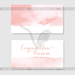 Hand Painted Art Of Watercolor Paint On Watercolor - vector image