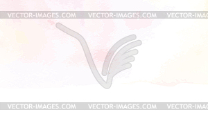 Hand Painted Art Of Watercolor Paint On Watercolor - vector image