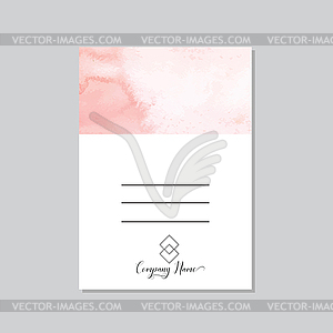 Hand Painted Art Of Watercolor Paint On Watercolor - vector image