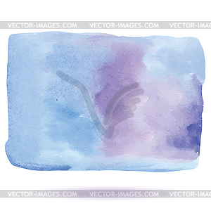 Hand Painted Art Of Watercolor Blue Color Paint On - vector clipart