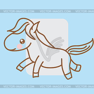 Cartoon zodiac silhouette - vector clip art