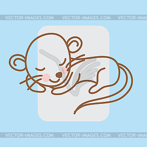 Cartoon zodiac silhouette - vector image