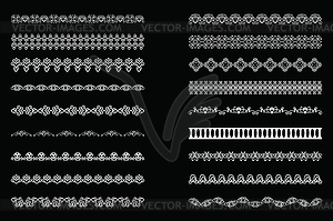 Elegant Lace Borders Frames laser cut - vector clipart