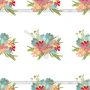 Floral flower cosmos crocus background - vector image