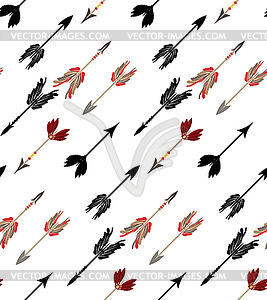 Tribal arrows design - vector clipart